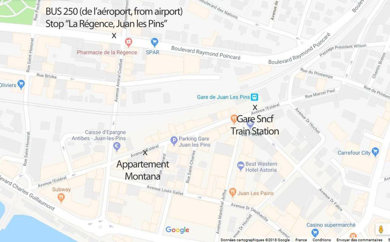 Le Montana Leilighet Juan-les-Pins Eksteriør bilde